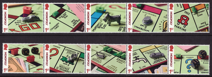 (image for) SG(TBC) 2025 Monopoly unmounted mint set of 10
